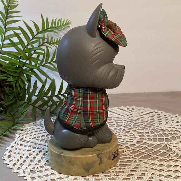 Vintage Dakin Scottish Terrier Dressed In Tartan Plaid - Picture 8 of 13